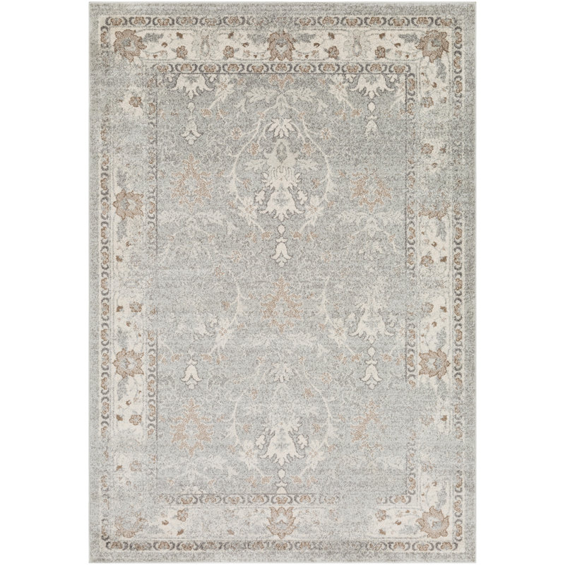 Ophelia & Co. Maleisha Distressed Vintage Gray/Taupe Area Rug & Reviews